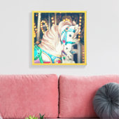 Die Leinwand des gestrichenen Pferdes (Insitu (Wohnzimmer))