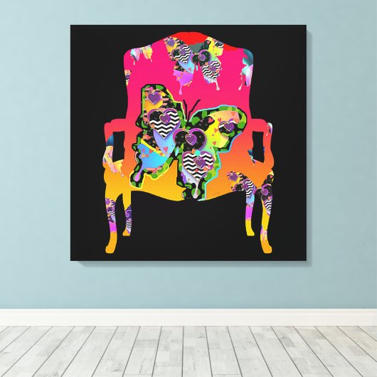 Die Leinwand des Schmetterlings drucken (Insitu (Holzboden))