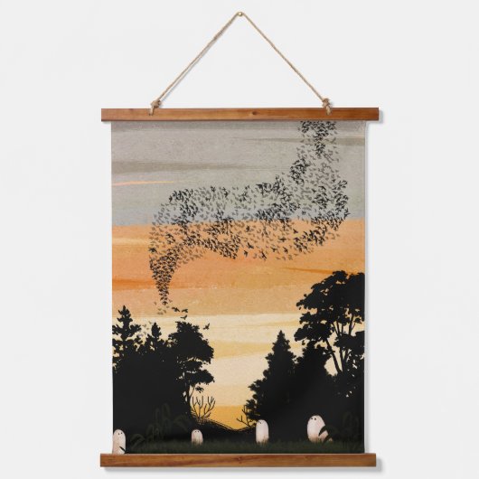 Die Leistung des Abends Wandteppich Mit Holzrahmen (Vorderseite)