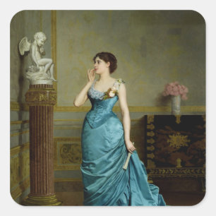 Die Leistung Quadratischer Aufkleber