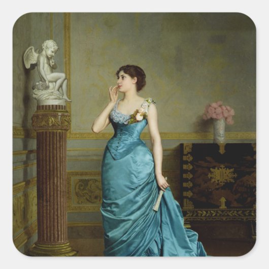 Die Leistung Quadratischer Aufkleber (Vorderseite)