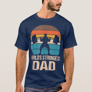 Die leistungsstarke Vater-Fitnessstudio Weightlift T-Shirt