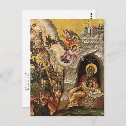 Die Leiter des göttlichen Aufstiegs von Emmanuel T Postkarte (Vorne/Hinten)