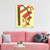 die Leiter hinaufsteigen Leinwanddruck (Insitu (Wohnzimmer))