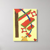 die Leiter hinaufsteigen Leinwanddruck (Vorderseite)