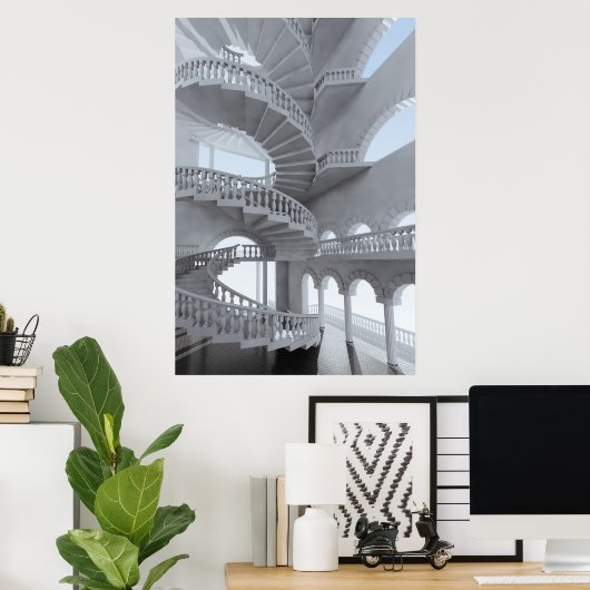 Die Leitung Poster (Heimbüro)