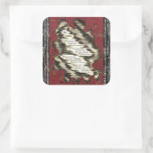 Die Leitung Quadratischer Aufkleber (Tasche)