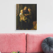 Die Lektion der Leser Leinwanddruck (Insitu (Wohnzimmer))