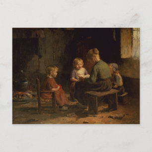 Die Lektion der Leser Postkarte