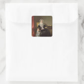 Die Lektion der Leser Quadratischer Aufkleber (Tasche)