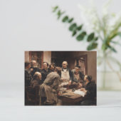 Die Lektion von Claude Bernard Postkarte (Stehend Vorderseite)
