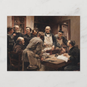 Die Lektion von Claude Bernard Postkarte