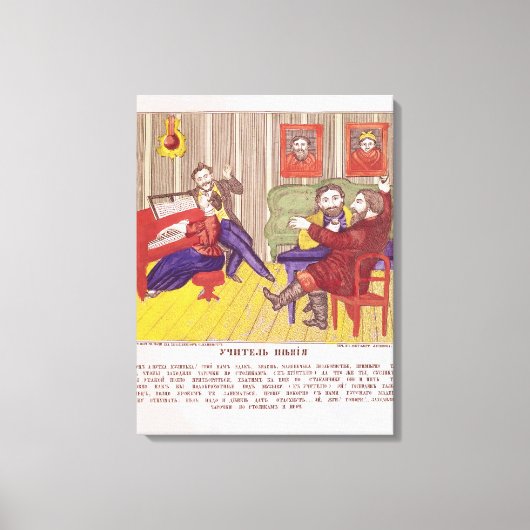 Die Lektion zum Gesang Leinwanddruck (Vorderseite)