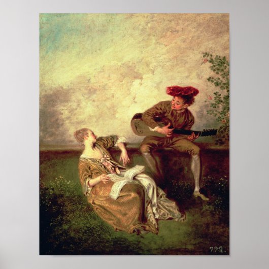 Die Lektion zum Gesang Poster (Vorne)