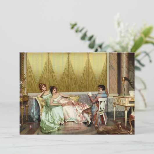 Die Lektüre der Gedichte (Stehend Vorderseite)