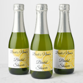 Die Lemon Spritz Brautparty Mini Flasche Schaumweinetikett