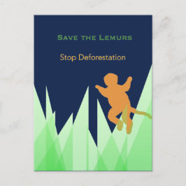 Die Lemuren gerettet Postkarte