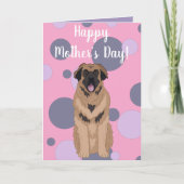 Die Leonberger-Card für den Muttertag Karte (Vorderseite)