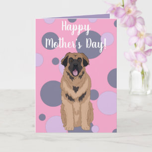 Die Leonberger-Card für den Muttertag Karte