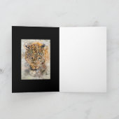 DIE LEOPARD-BLANK-KARTE KARTE (Innenseite)