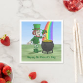 Die Leprechauns Frohen St. Patricks Tag Serviette (Beispiel)