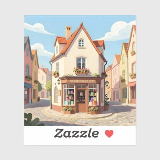 Die Lesecke - Quadratisches Vinyl Aufkleber (Blatt)