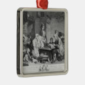 Die Lesung der Bibel Silbernes Ornament (Rechts)