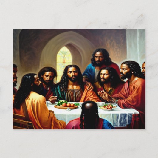 Die letzte Abendkarte Postkarte (Vorderseite)