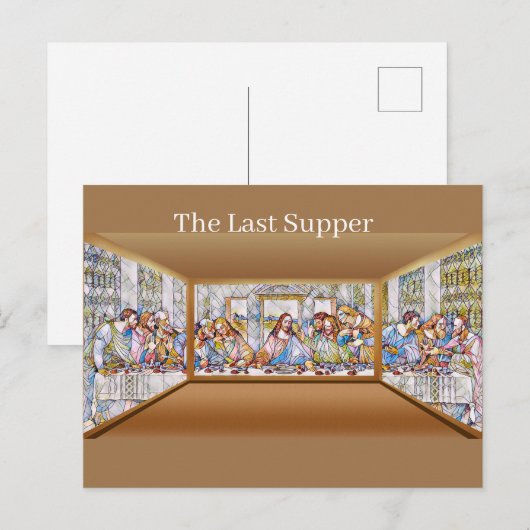 Die letzte Abendkarte Postkarte (Vorne/Hinten)