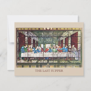 Die letzte Abendmahlzeit Flach Grußkarte