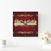 Die letzte Armbanduhr der oberen Acrylwand Quadratische Wanduhr (Zuhause)