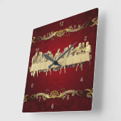 Die letzte Armbanduhr der oberen Acrylwand Quadratische Wanduhr (Winkel)