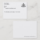 Die letzte Bestandskarte Visitenkarte (Vorne/Hinten)