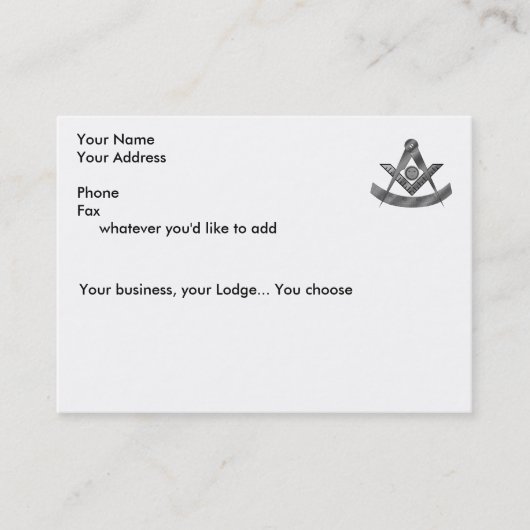 Die letzte Bestandskarte Visitenkarte (Vorderseite)