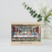 Die letzte, flache Grußkarte des Abendmahls (Stehend Vorderseite)