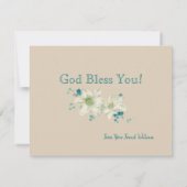 Die letzte, flache Grußkarte des Abendmahls (Rückseite)