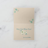 Die letzte geklappte Grußkarte des Abendmahls Dankeskarte (Innenseite)