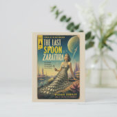 Die letzte Löffel Fantasy SciFi Buchcover Postkarte (Stehend Vorderseite)