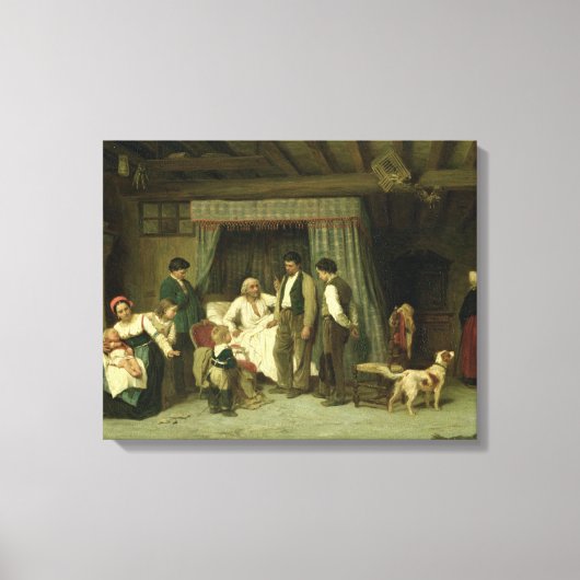 Die letzte Mahnung von 1886 Leinwanddruck (Vorderseite)