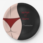 Die letzte Nacht der Freiheit Bachelor-Partei Pappteller (Vorderseite)