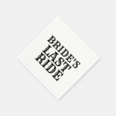 Die letzte Reise der Braut Serviette (Ecke)