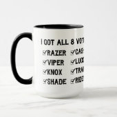 Die letzte Reiter-Tasse Tasse (Links)