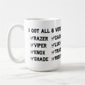 Die letzte Reiter-Tasse Tasse (Links)