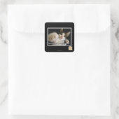 Die letzte Sache Quadratischer Aufkleber (Tasche)