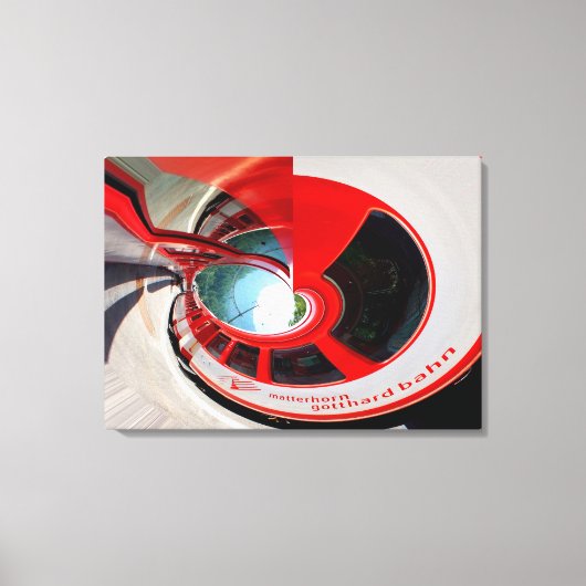 Die letzte Schweizer Bahnreise Kunst Leinwanddruck (Vorderseite)