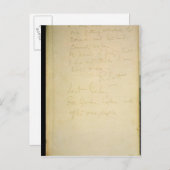 Die letzte Seite seines Tagebuchs, Antarktis Postkarte (Vorne/Hinten)