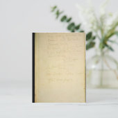 Die letzte Seite seines Tagebuchs, Antarktis Postkarte (Stehend Vorderseite)