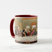 Die letzte Vintage Kunst des Abendmahls Tasse (Vorderseite Links)