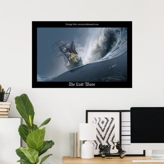 Die letzte Welle oder der Kampf gegen die Riesen Poster (Heimbüro)