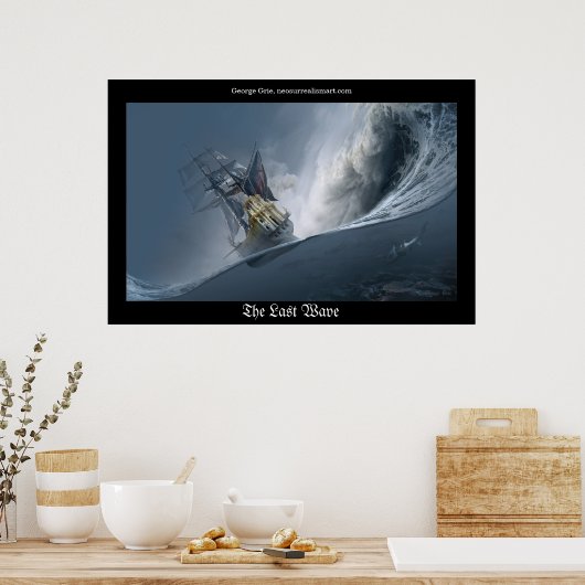 Die letzte Welle oder der Kampf gegen die Riesen Poster (Küche)